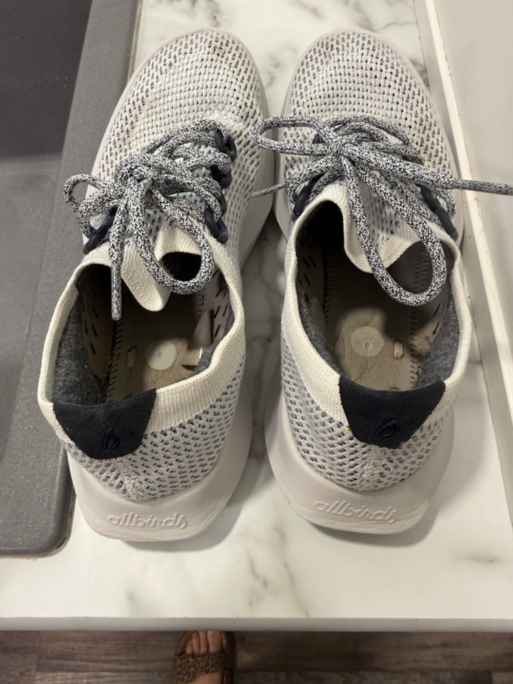 Allbirds Women's Size 10 Tree Dasher running trainers, Blizzard/White - Picture 6 of 9